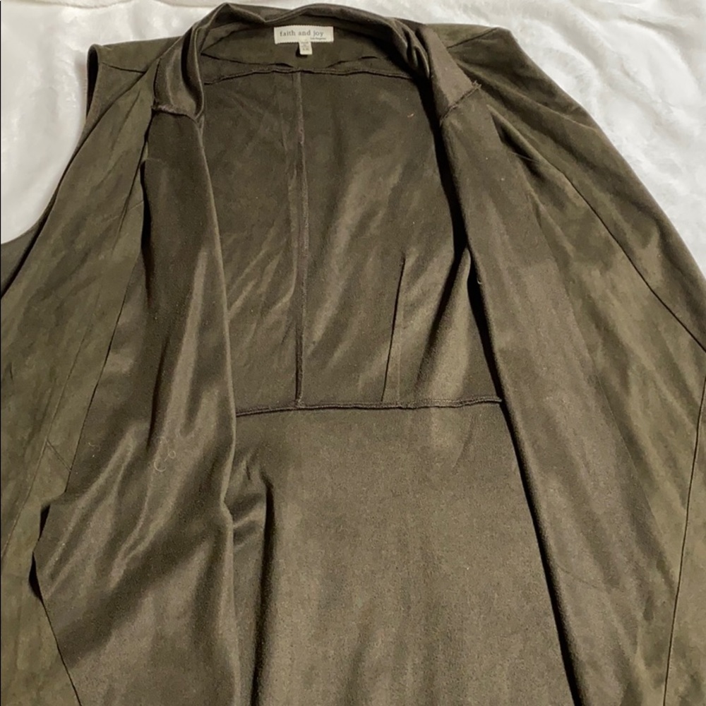 Olive green vest